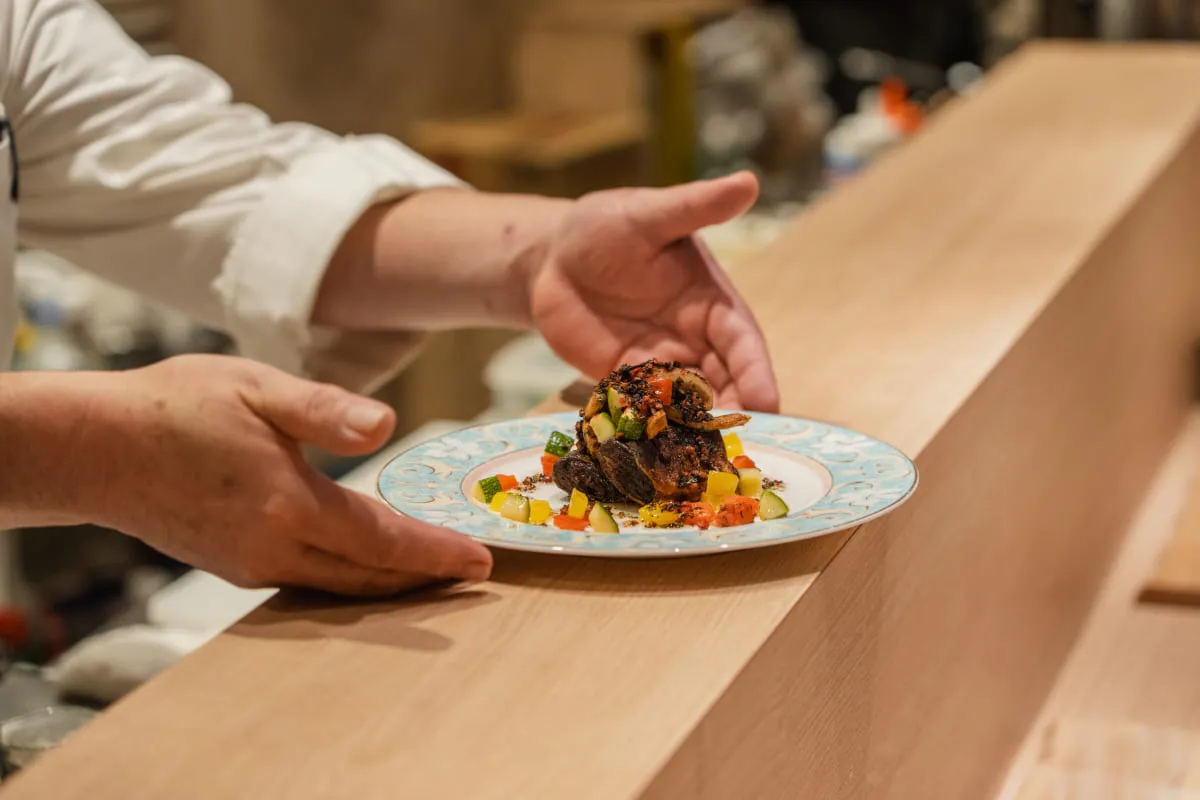 和と仏が融合した五感で楽しめる料理